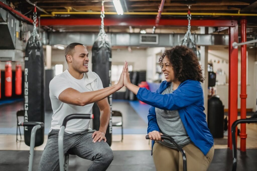 Working out together