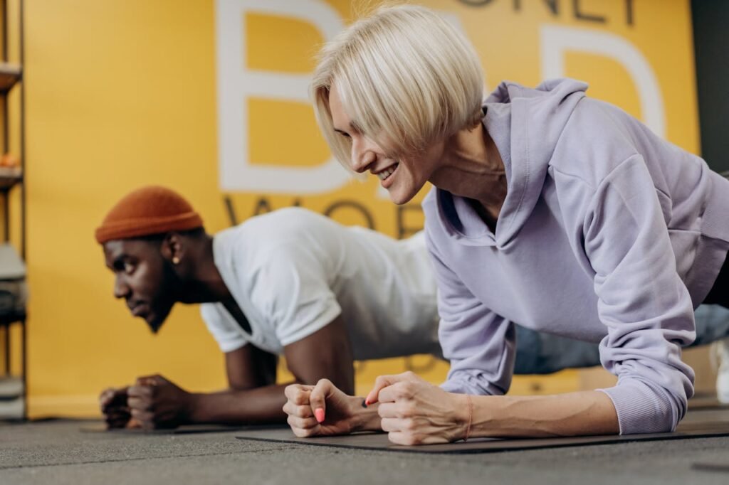 Plank with partner